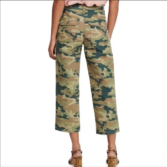 Free People- High Rise Remy Camo Crop Jeans 24 - Picture 4 of 8